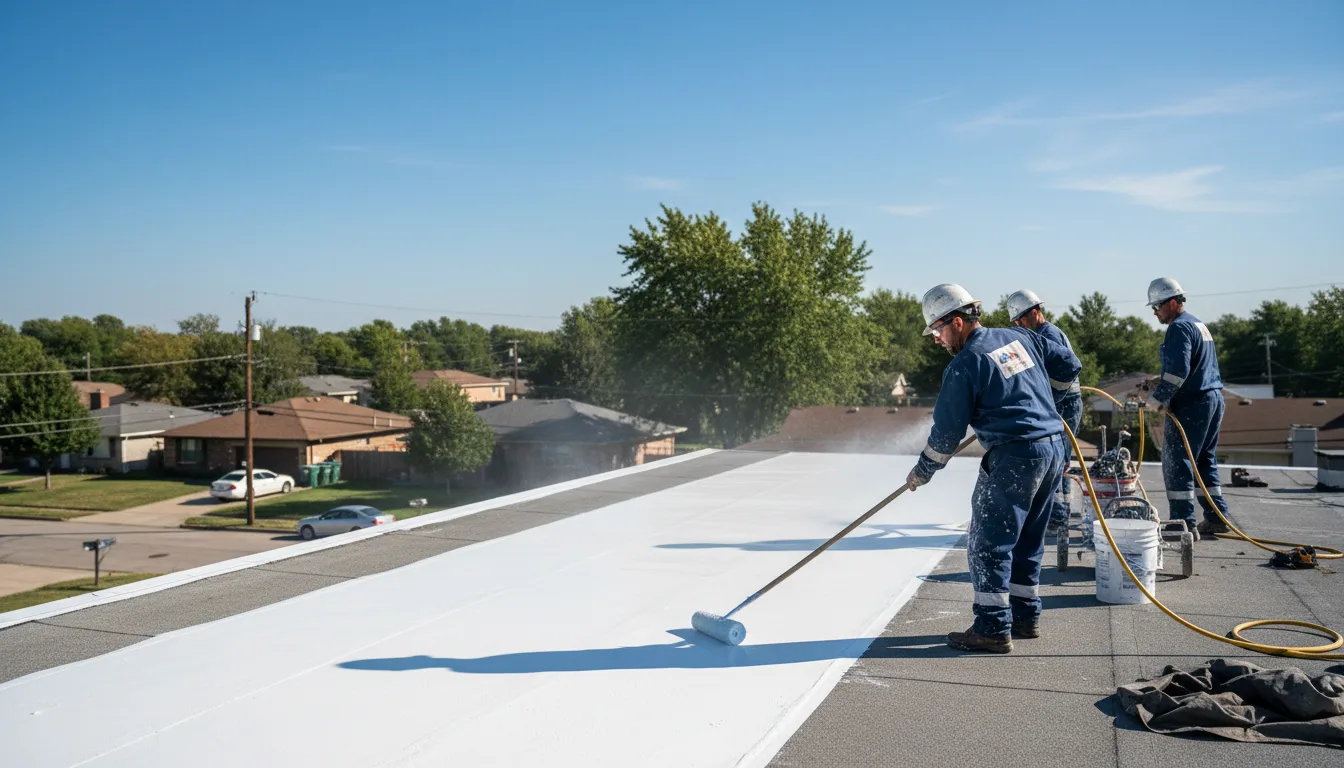Commercial roof coating in Sumerco, WV near me